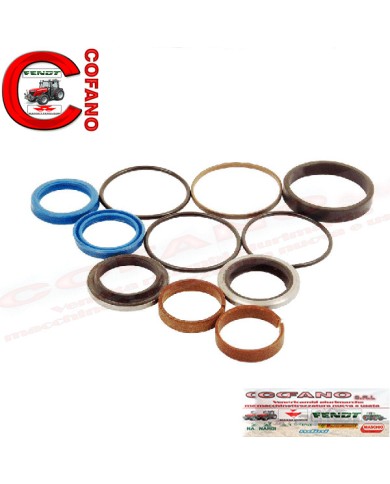 Kit guarnizioni cilindro sterzo Massey Ferguson serie 200 300 4000 5000 Landini