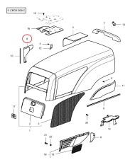 Kit chiusura laterale MF 3300 3400 compatibile SHL