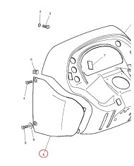Sportello destro cruscotto Massey Ferguson 3400 SHL- SDF