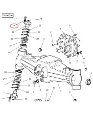 Perno fuso a snodo assale anteriore MF 3400 compatibile SHL-SDF