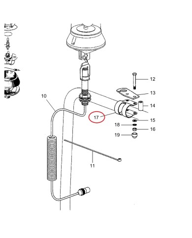 Staffa fissaggio lampeggiante MF serie 1300 3300 Compatibile SHL-SDF