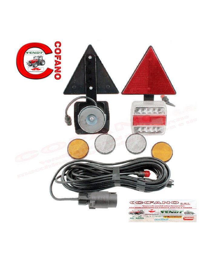 Kit completo fanali posteriori a led magnetico