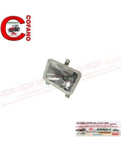Fanale anteriore rettangolare Massey Ferguson - Landini