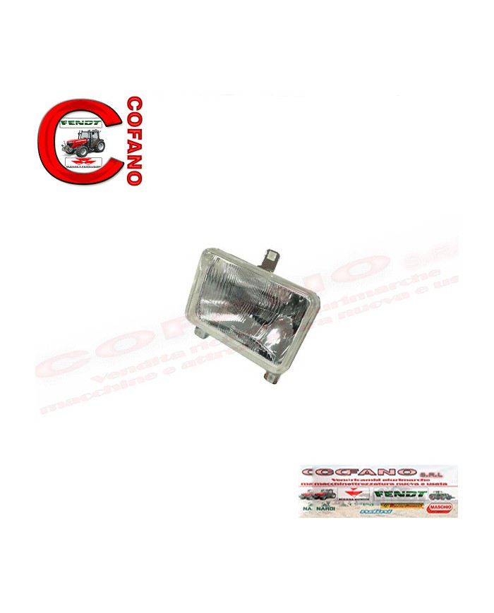 Fanale anteriore rettangolare Massey Ferguson - Landini