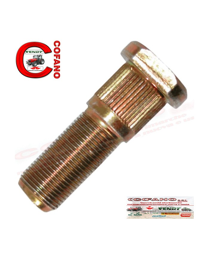 Bullone colonnina ruota con dado M22 X 1,5 - L 49,45/90,20