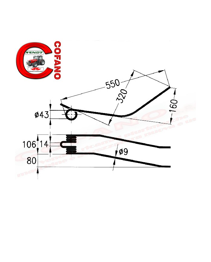 Molla per giroandanatore Slam tipo 3