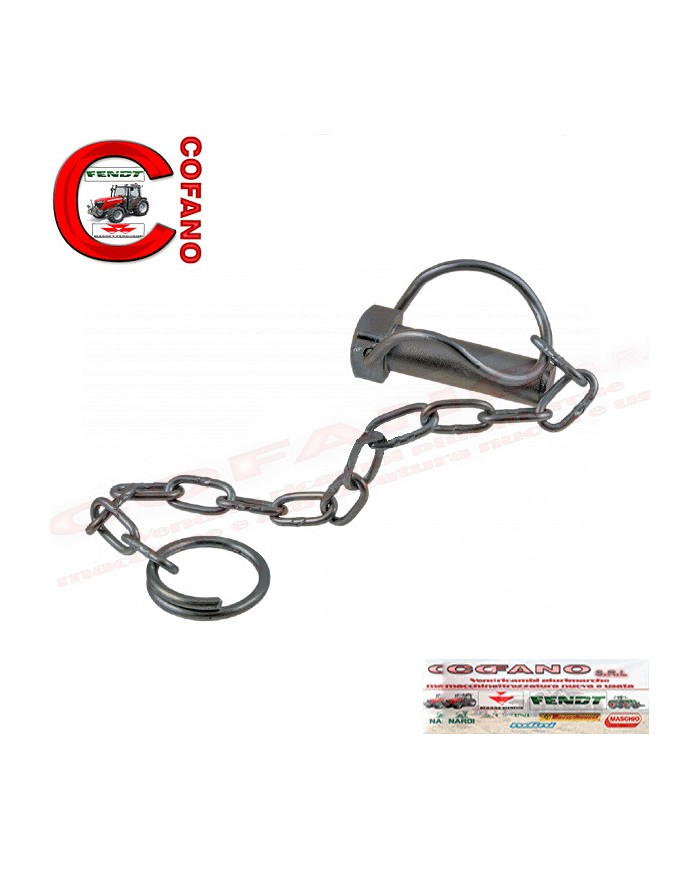 Spina a scatto con catena zincata Ø D 16 mm