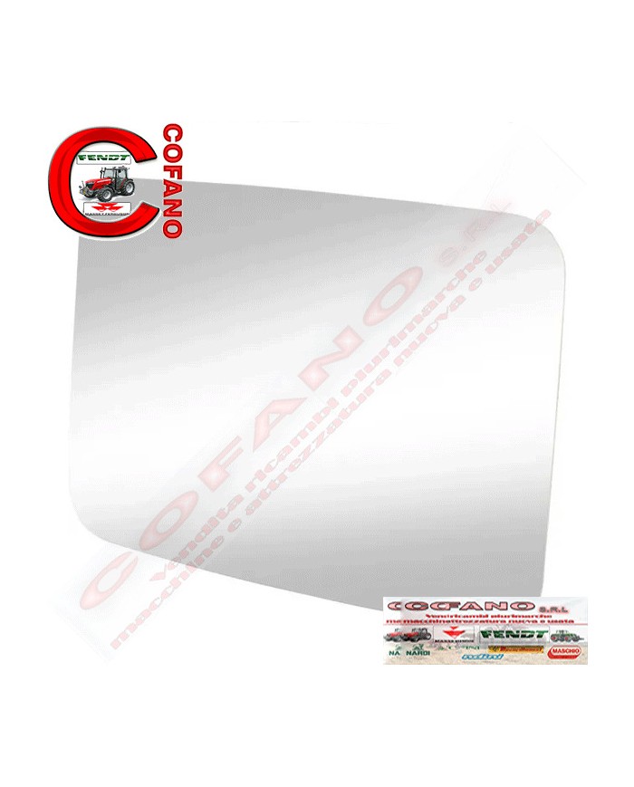 Vetro specchietto rettangolare 302x215 mm Landini Massey Ferguson Fendt