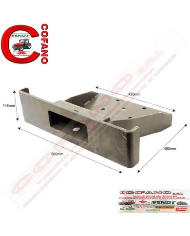 Supporto zavorre anteriore Massey Ferguson 100