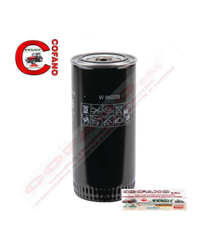 Filtro olio motore Mann Filter adattabile Fendt Favorit 822-824