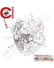 Cinghia AVX10 700 La - adattabile Fendt - X696616102000