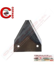 Kit pz. 5 lame 3' a 2 fori Ø 5.5 mm - 89x3 mm rigata per barre falcianti