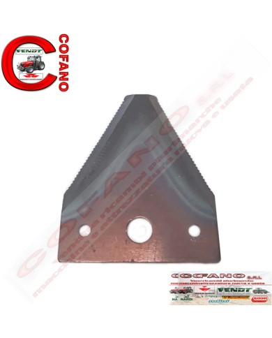 Kit pz. 3 lame 3' a 3 fori Ø 5.5 mm - 88x3 mm rigate per barre falcianti Kit pz. 3 lame 3' a 3 fori Ø 5.5 mm - 88x3 mm rigate per barre falcianti