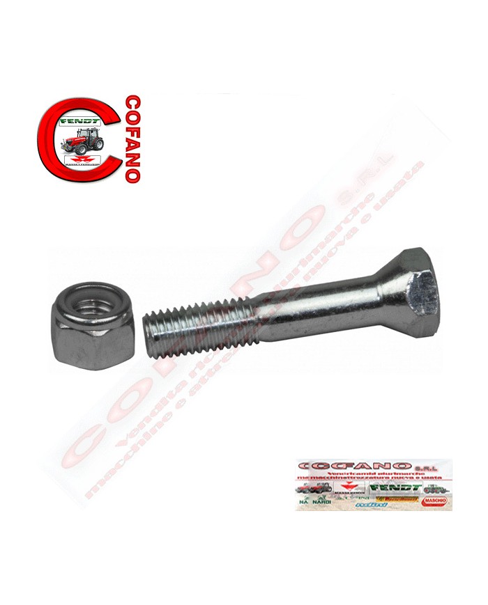 Bullone a testa conica con dado 12x70 mm per barre falcianti Superior - GS 8114
