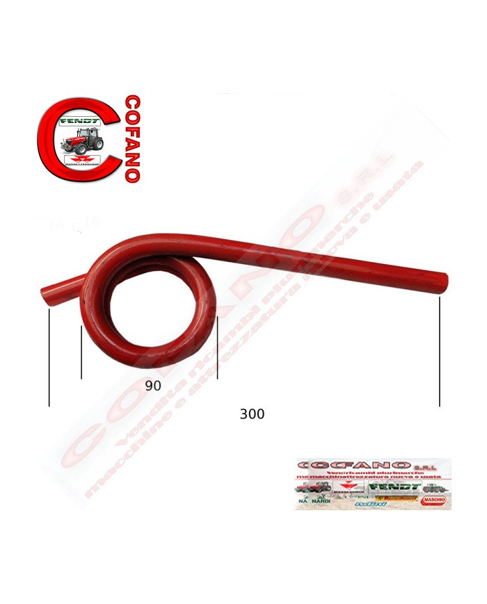 Molla torsione 8173 alza/abbassa per barre falcianti G&S