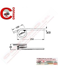 Molla torsione 8173 alza/abbassa per barre falcianti G&S