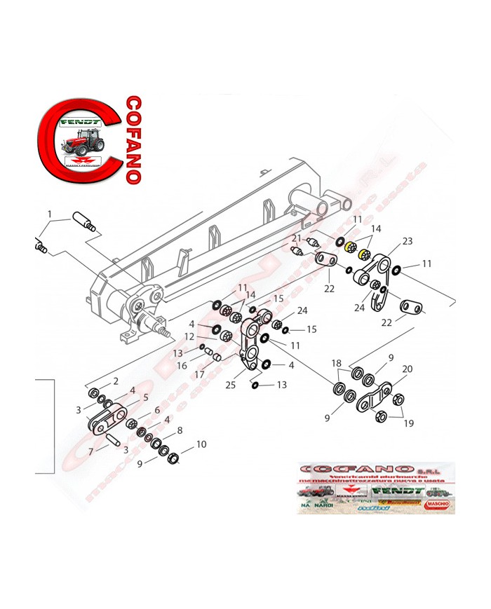 Cuscinetto 40x20 mm per barre falcianti G e S gruppo biellismo - 46331
