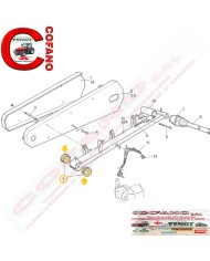 Boccola in plastica per barre falcianti G e S 021 133 x 35 mm