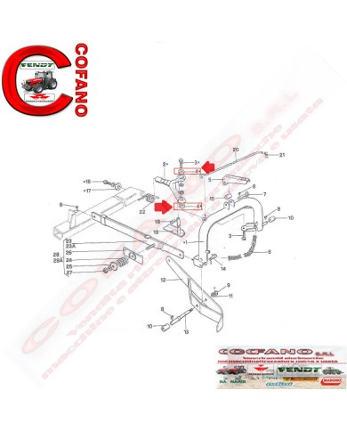 Ammortizzatore in gomma per barre falcianti Superior - G e S 8199