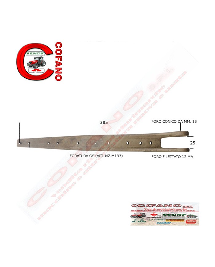 Testa lama inferiore per barre falcianti Superior G e S - 45105