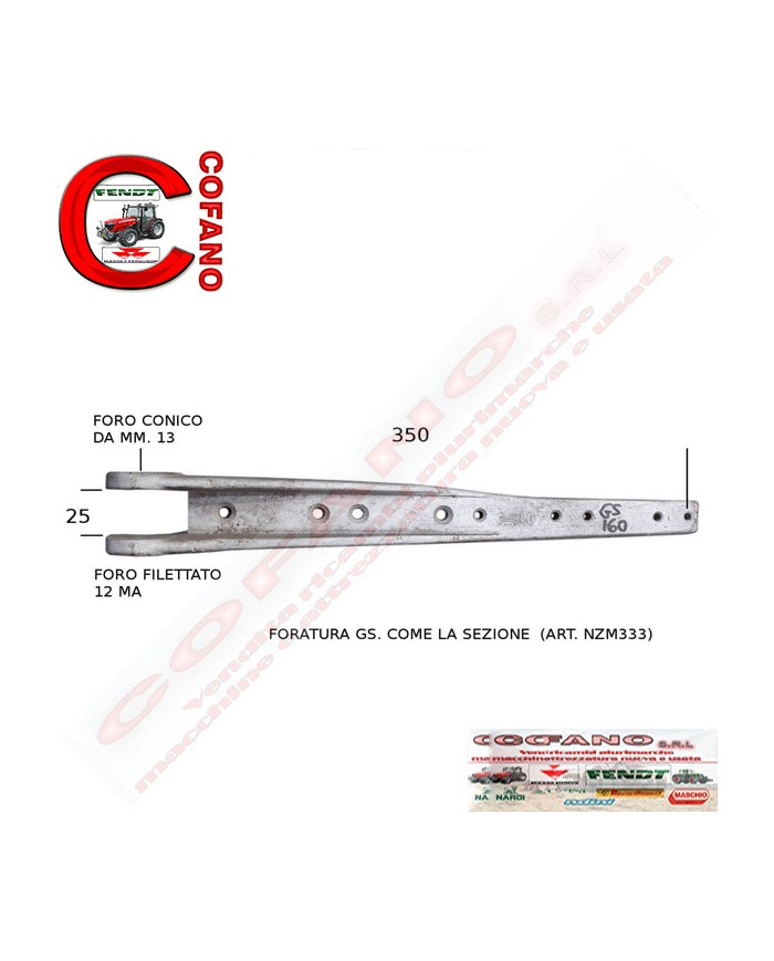 Testa lama superiore per barre falcianti Superior 72 G e S - 45106