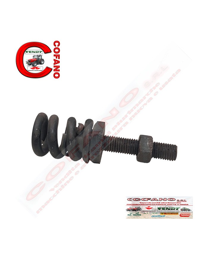 Kit molla + bullone + dado + rondella per barre falcianti G e S