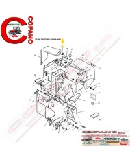 Clip pannello strumenti Massey Ferguson 300/4000 - 1696613M1