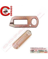 Gancio riparo zavorra Fermo + Molla adattabile Massey Ferguson serie 200 - 3400