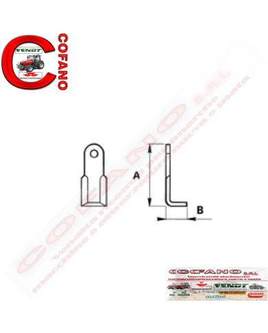 Coltello 180 x 80 mm Maschio Terranova