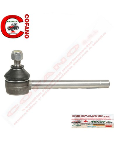 Testina tirante sterzo Ø asta 15.8 mm con 7 tacche adattabile Massey Feguso