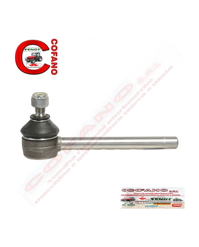 Testina tirante sterzo Ø asta 15.8 mm con 7 tacche adattabile Massey Feguso