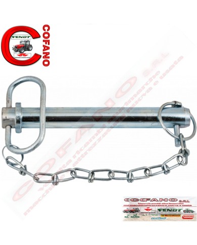 Spinotto per attacco a tre punti 160 x 28 mm con catena