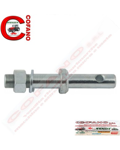 Perno per attacco attrezzi 3 punti compatibile per Verdegiglio Ø 22 mm L 16