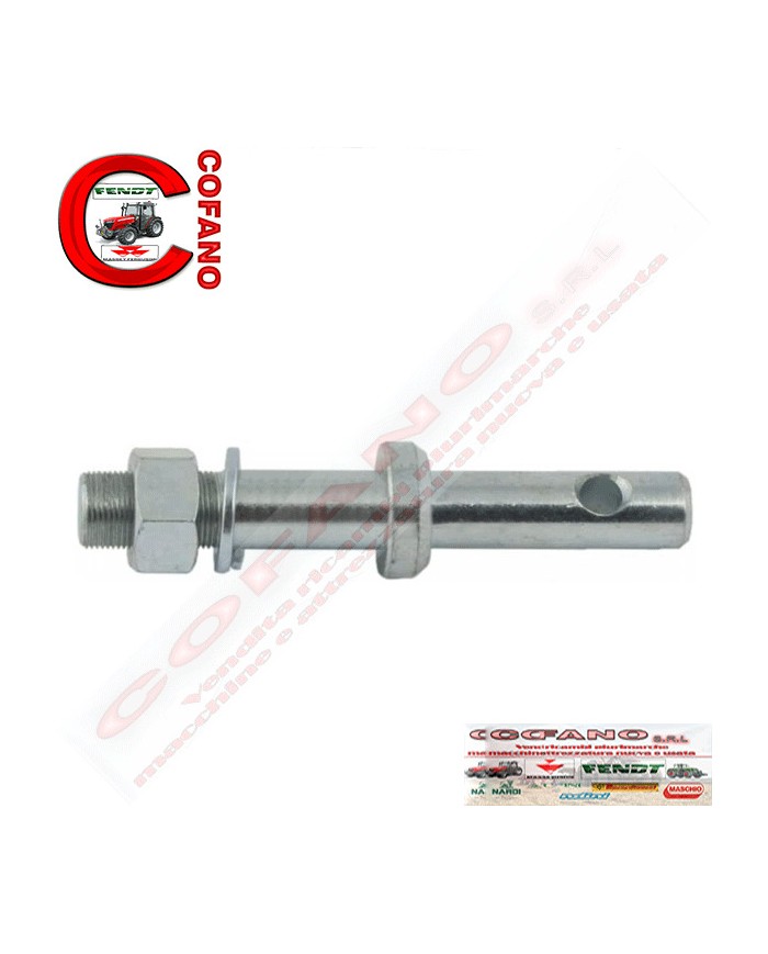 Perno per attacco attrezzi 3 punti compatibile per Verdegiglio Ø 22 mm L 16