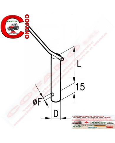 Perno con maniglia Ø 28 x 120 mm Perno con maniglia Ø 28 x 120 mm