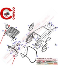 Kit tappo serbatoio Fendt completo di viti e anello
