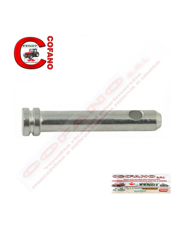 Perno terzo punto trattore con battuta 25 x 120 mm