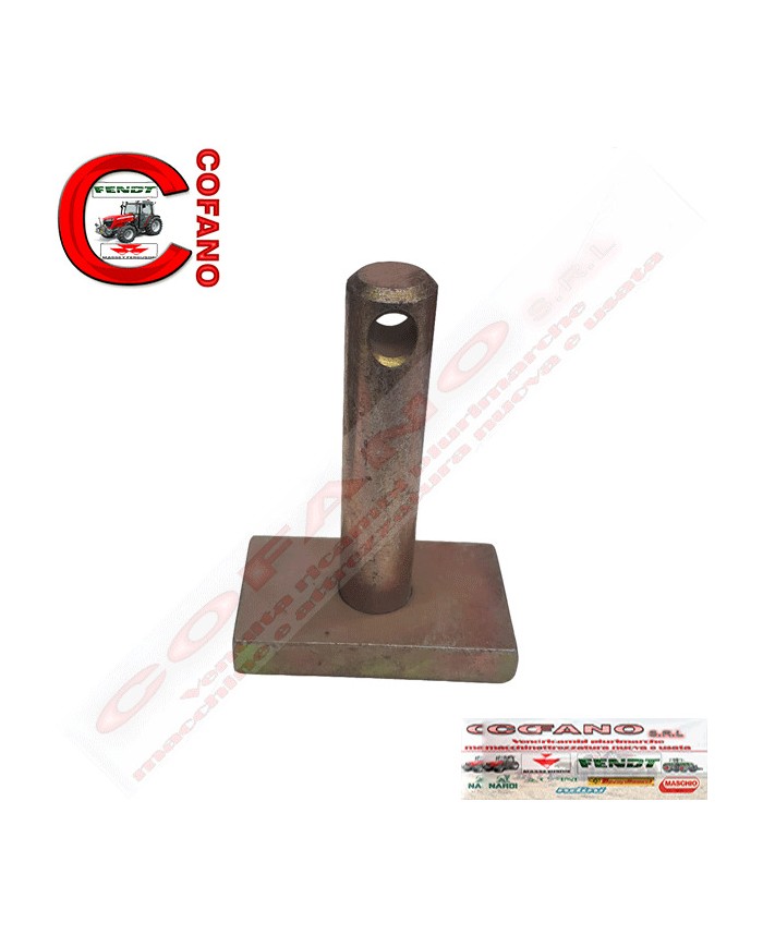 Perno con piastra Ø 19 x 78 mm piastra 40 x 70 mm