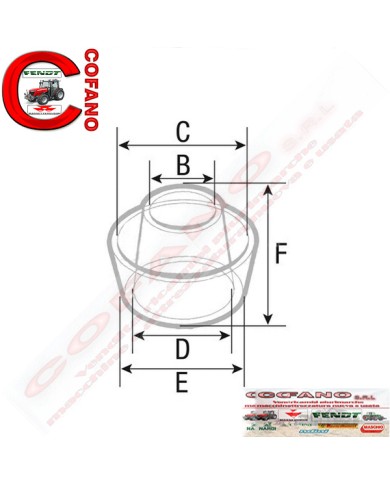 Vaschetta prefiltro aria 173 x 104.60 mm MF