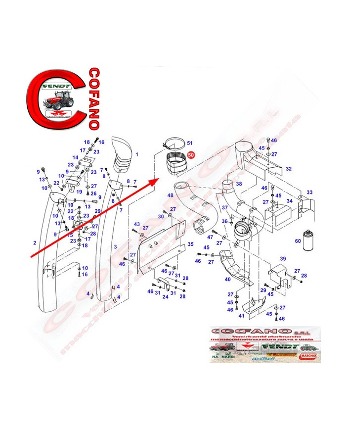 Soffietto in gomma Fendt 900