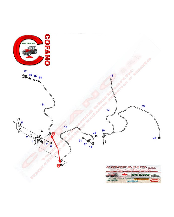 Gomito freno pneumatico Fendt 200-300-500