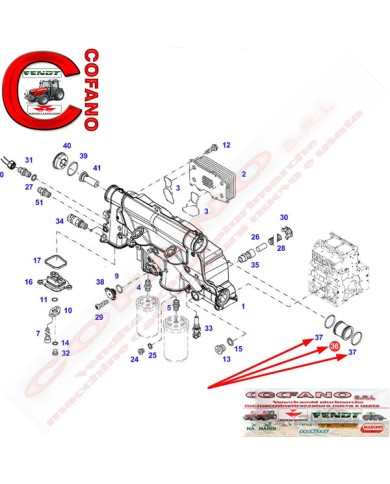 Collettore scambiatore di calore Fendt 900