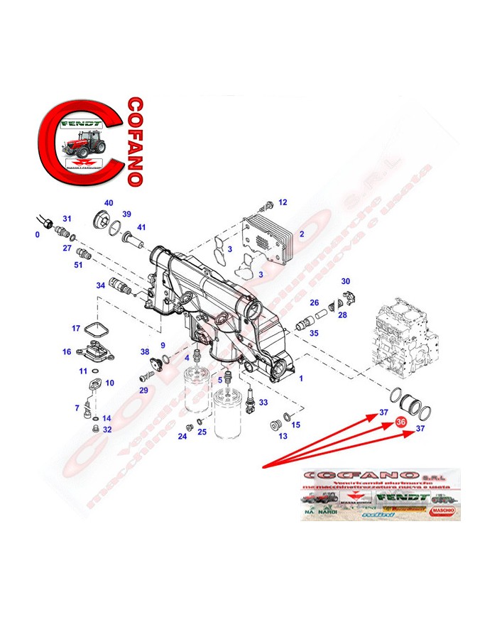 Collettore scambiatore di calore Fendt 900