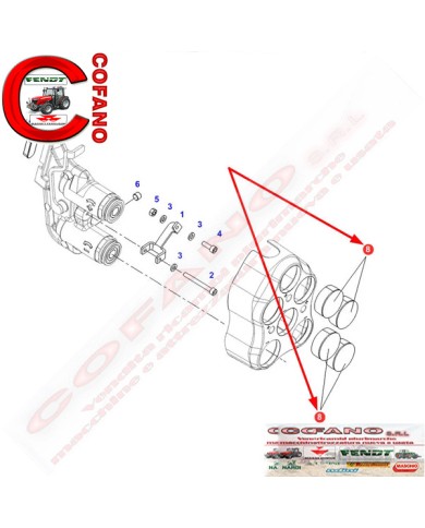 Tappo per il sistema idraulico Fendt  50 mm