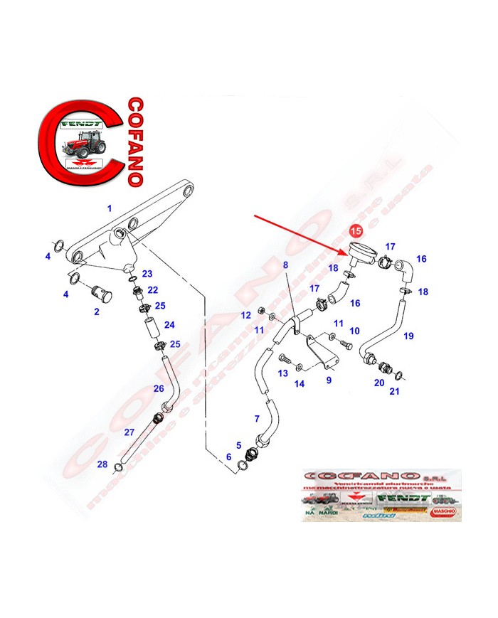 Valvola di comando sfiato Fendt 500-800-900