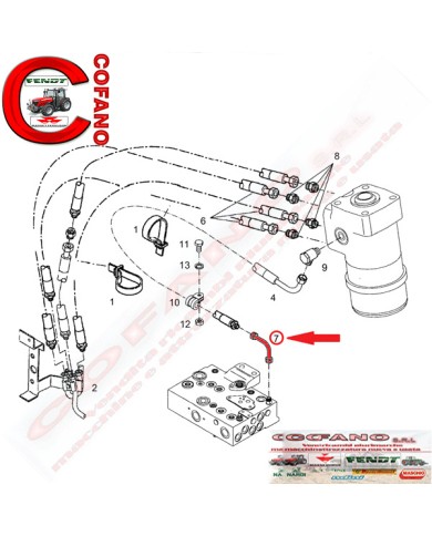 Tubo di spinta Fendt 900