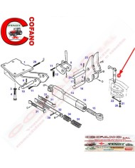 Perno attacco posteriore Ø20.3 x 130 mm Fendt Vario 400-500-700-800-900 Perno attacco posteriore Ø20.3 x 130 mm Fendt Vario 400-500-700-800-900