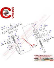 Perno braccio attacco a tre punti Ø 32 x 158 Fendt 800-900