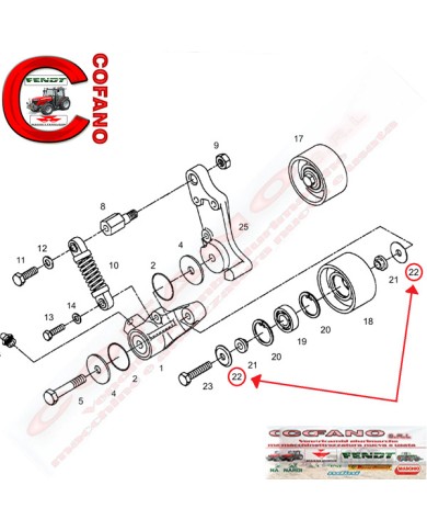 Disco Ø 50 mm x 5 mm Fendt 800-900
