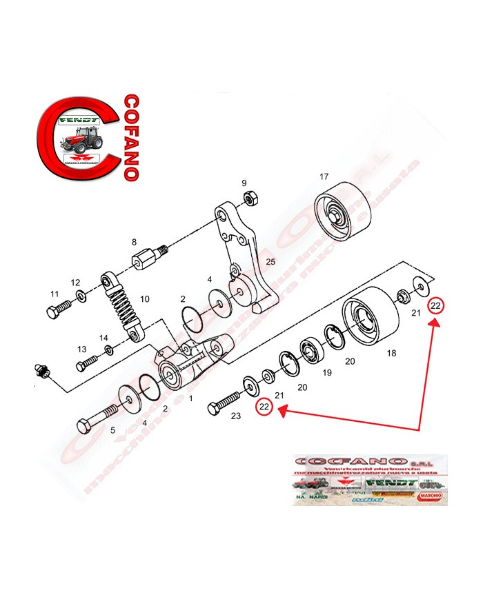 Disco Ø 50 mm x 5 mm Fendt 800-900